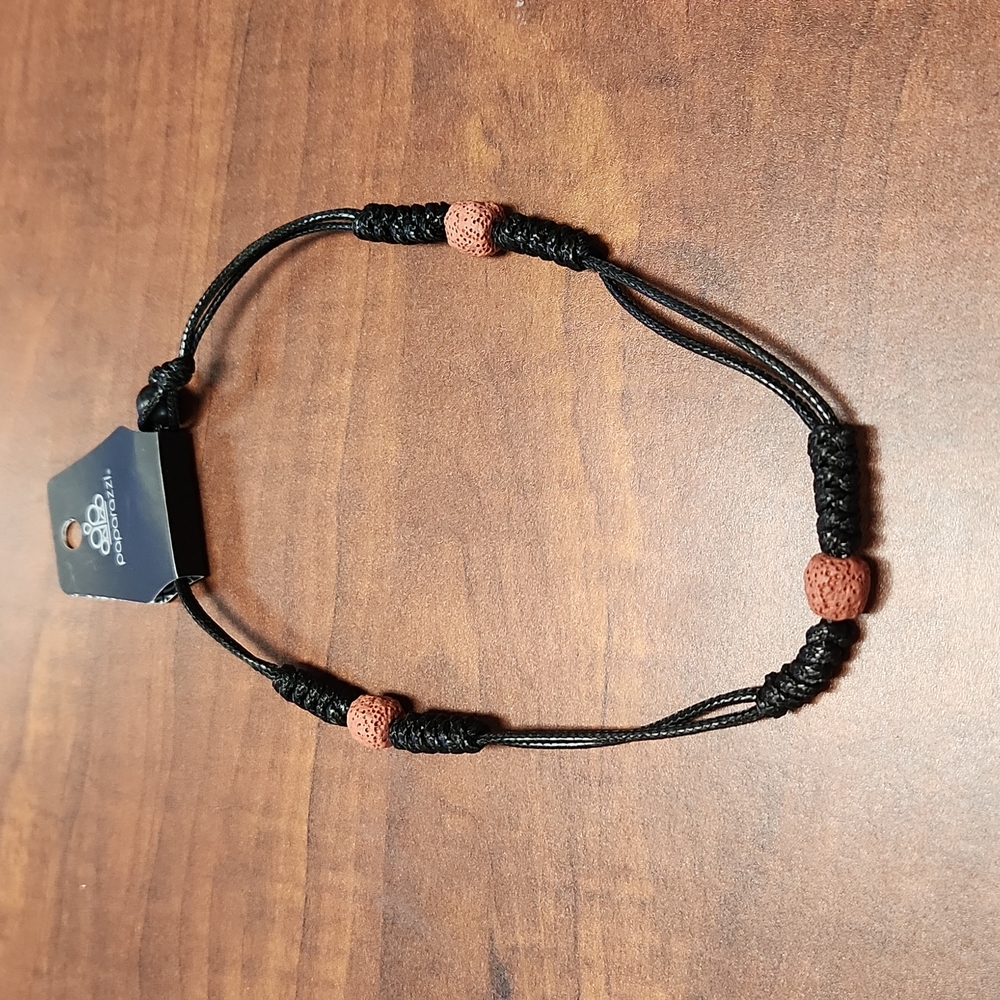 Paparazzi Cord Necklace with lava beads